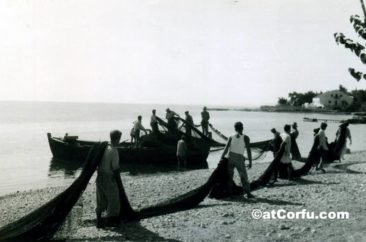 Trawl Fishing in Benitses of 1950