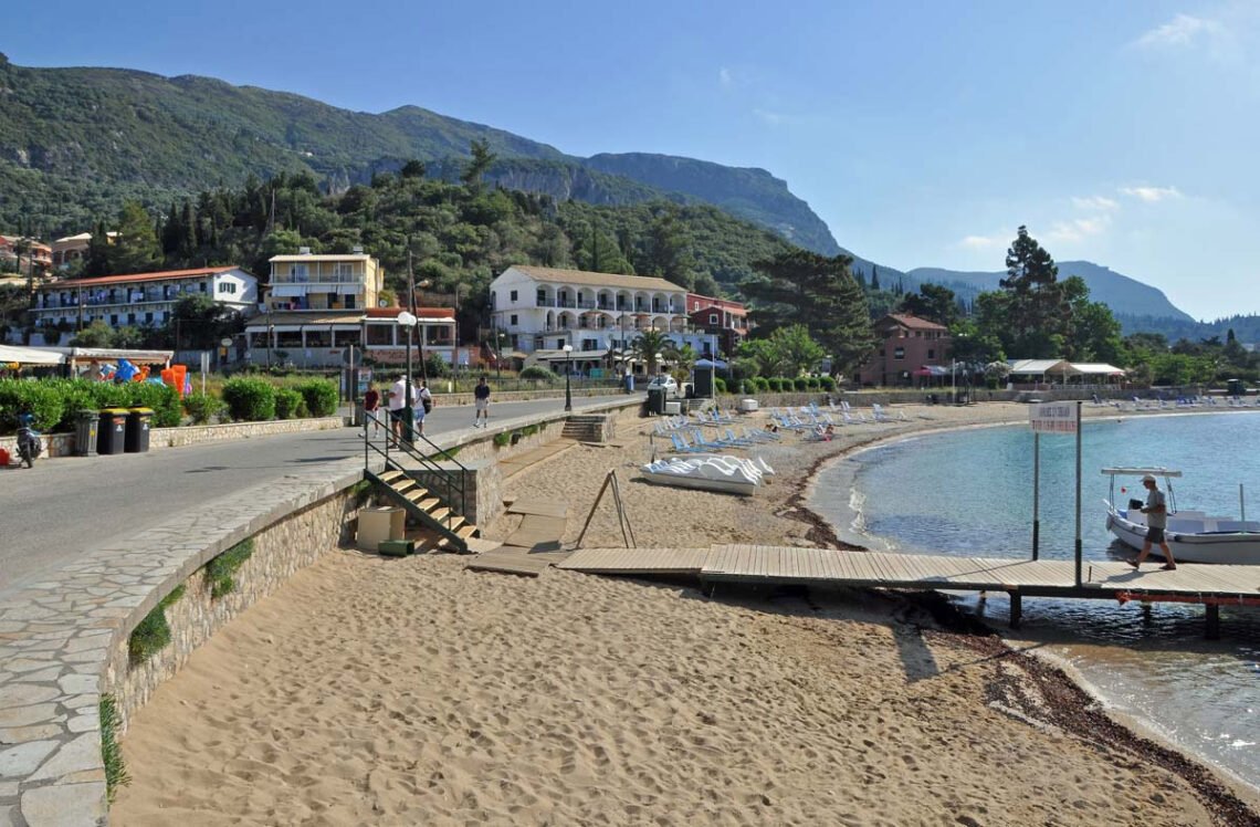 Agios Spiridon beach in Paleokastritsa
