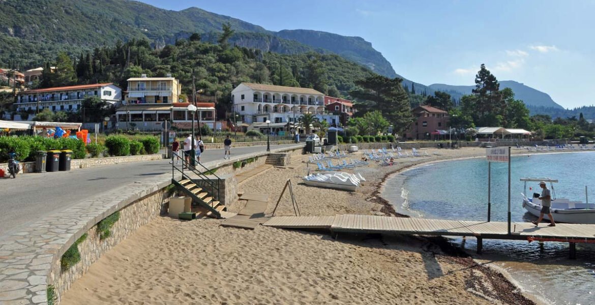 Agios Spiridon beach in Paleokastritsa
