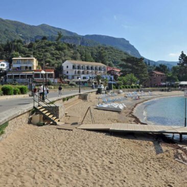 Agios Spiridon beach in Paleokastritsa