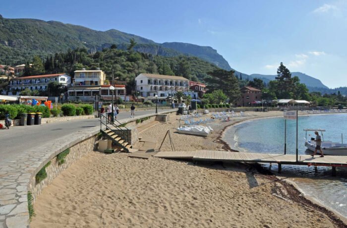 Agios Spiridon beach in Paleokastritsa