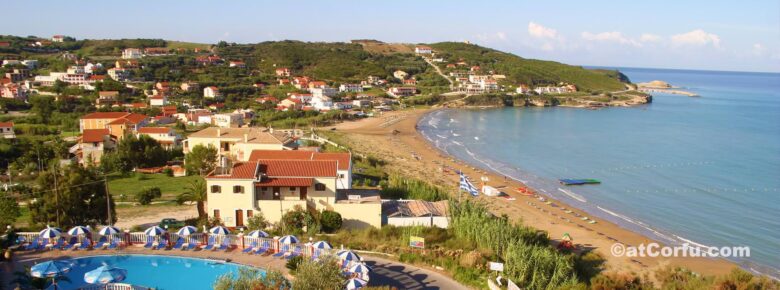 Agios Stefanos beach north Corfu
