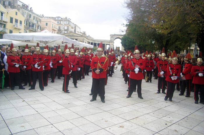 Corfu - A Band in front of Palace