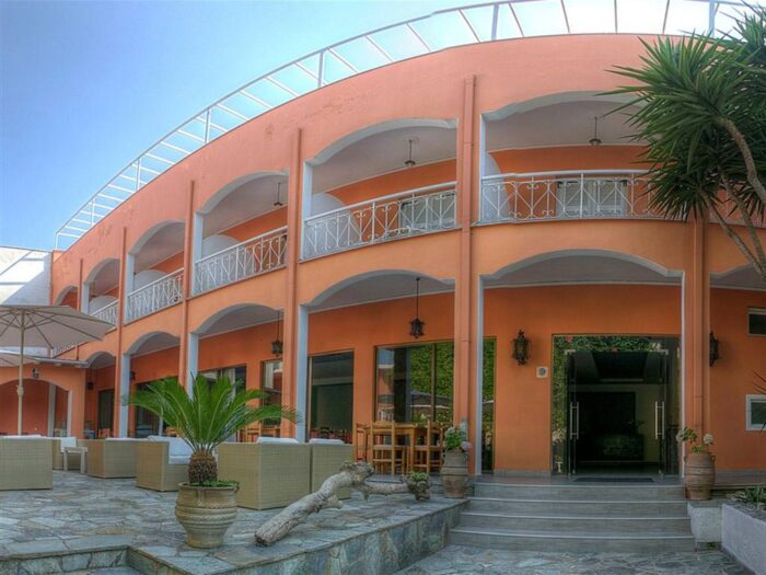 Hotel Benitses arches in Corfu