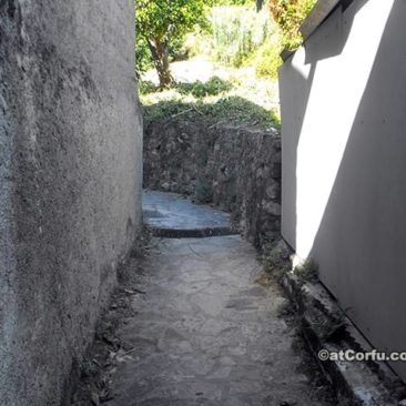 Benitses Corfu - The path to Roman baths first turn left