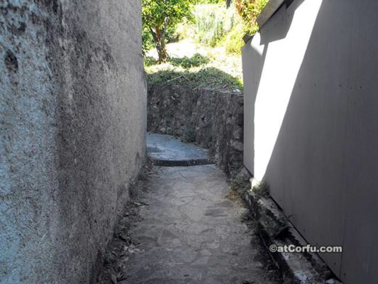 Benitses Corfu - The path to Roman baths first turn left