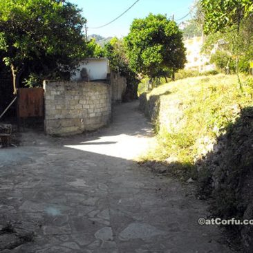 Benitses Corfu - The path to Roman baths secont turn left