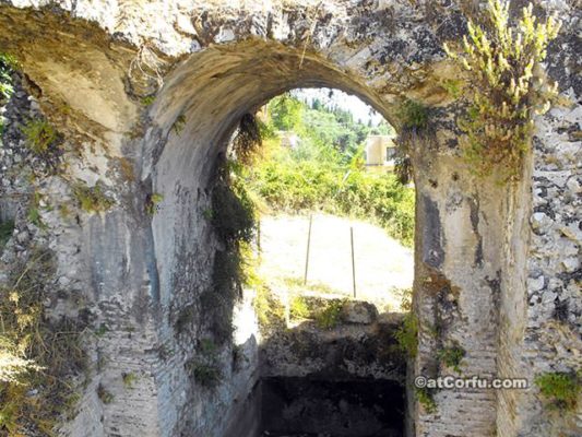 Benitses Corfu - The Roman baths south arch