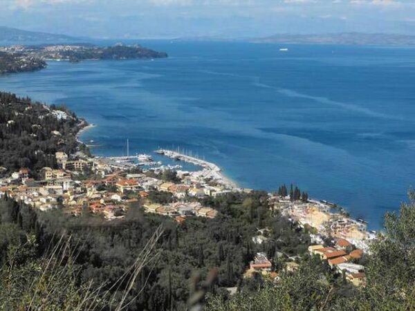Benitses view from Agia Triada