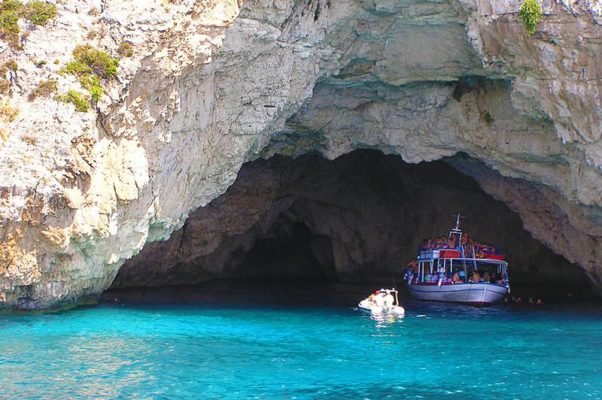 Caves in Paxos island