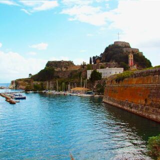 Corfu old fortress north side