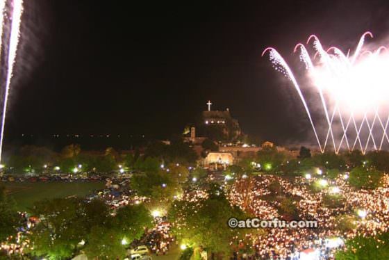 Easter at Corfu - The fireworks