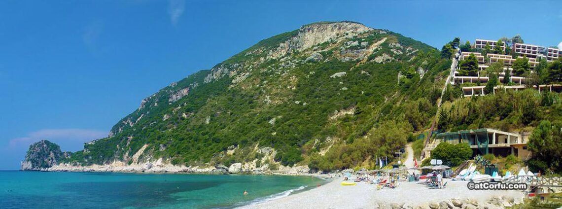 Ermones - A landscape of mountain and sea