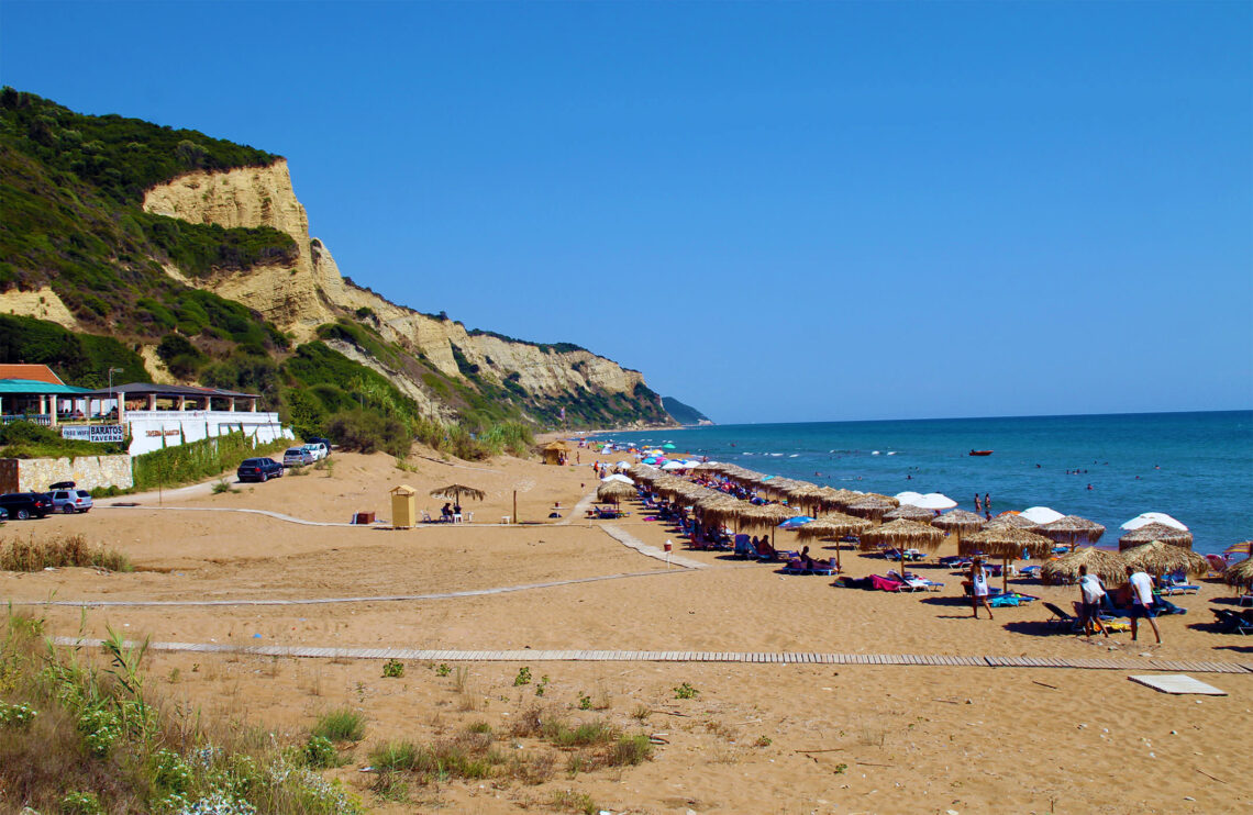 Gardenos Beach view from north to South