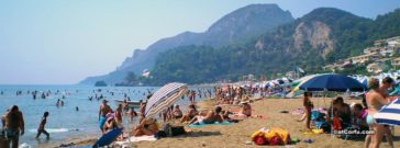 Glyfada Beach in Corfu
