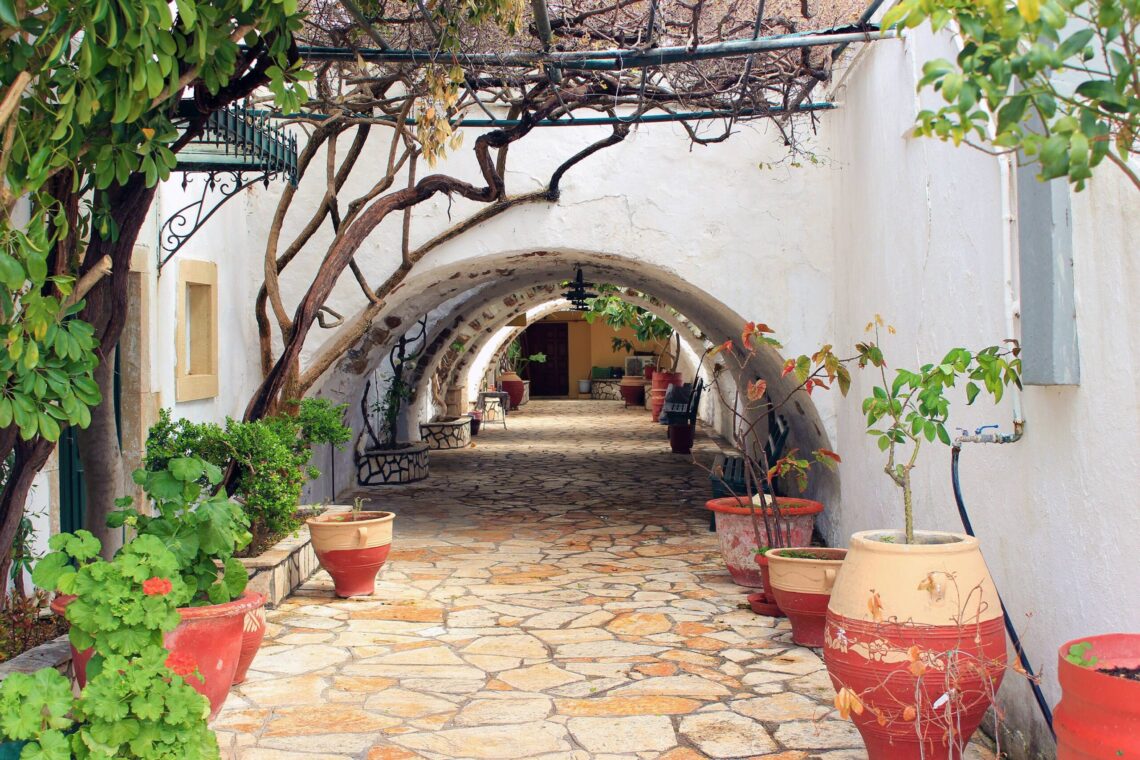 In Paleokastritsa monastery