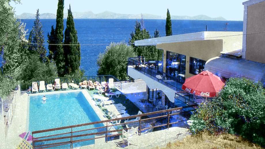 Karina hotel in Benitses-swimming pool
