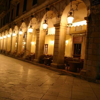 Liston at winter night