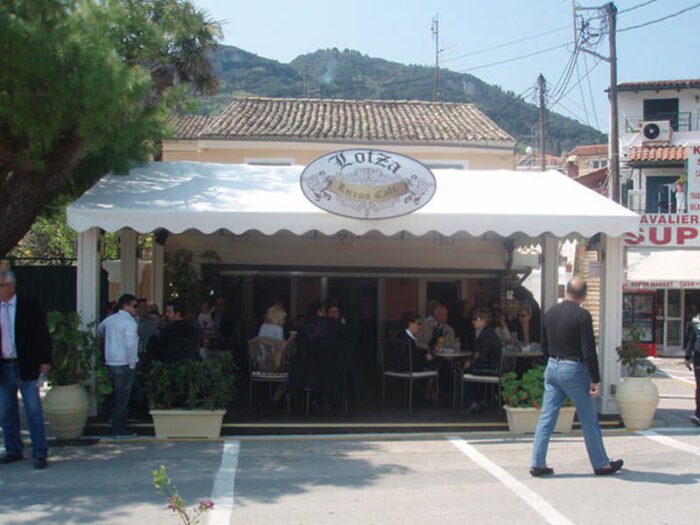 Lotza cafe in Benitses