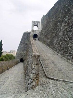 Inside the New fortress of Corfu