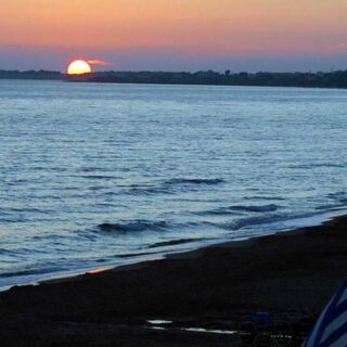 Sunset at Marathias Beach