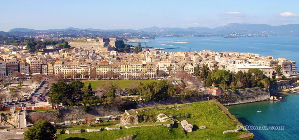 Corfu town from the old fortress