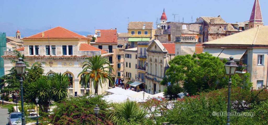 Townhall square in Corfu