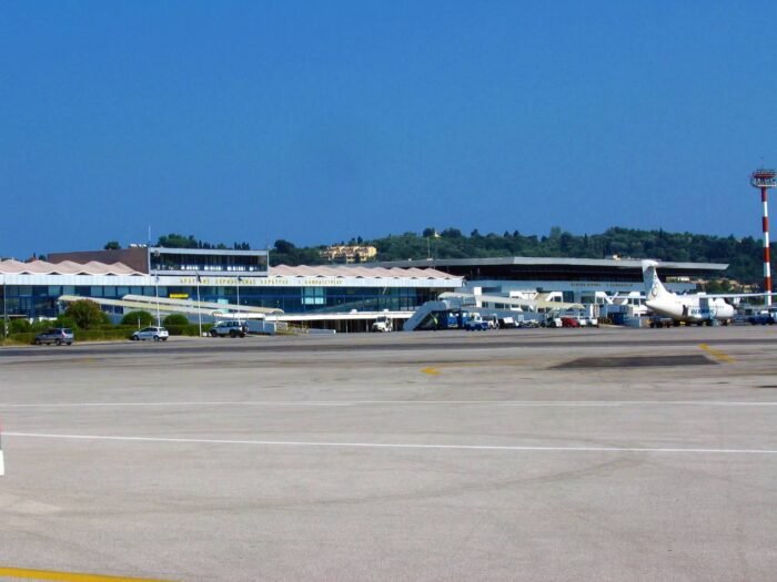 Terminal at Corfu airport