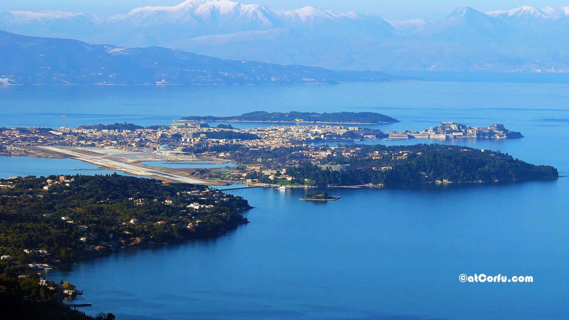 Corfu town from Stavros mountain