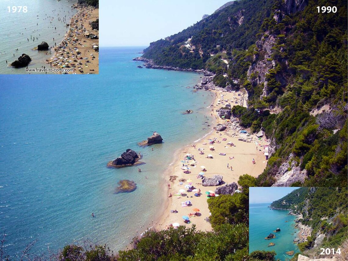 Mirtiotissa changes from 1978 to 2014