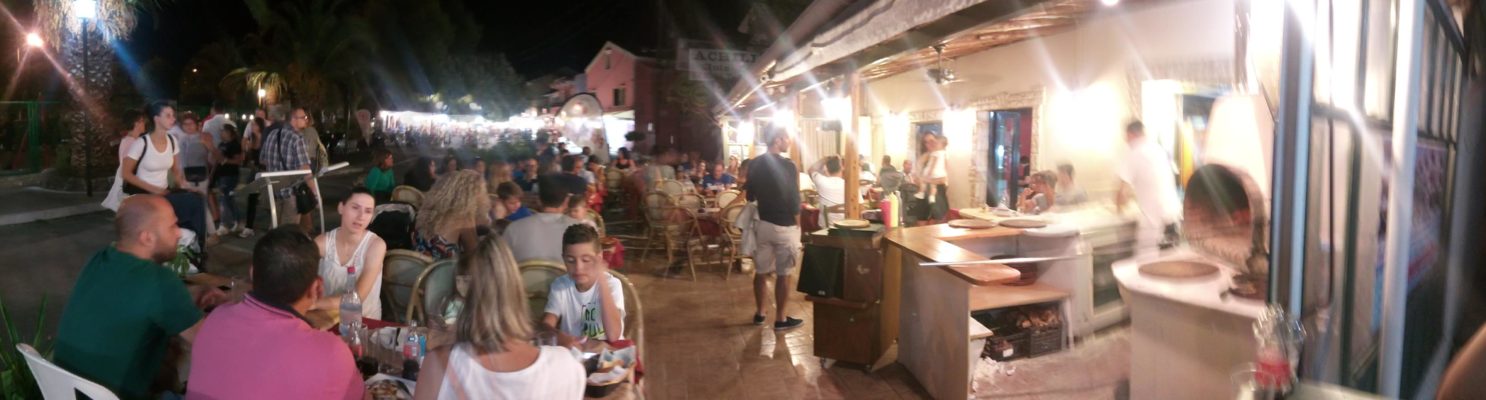 Pizza Kavouras in Benitses Corfu 2017