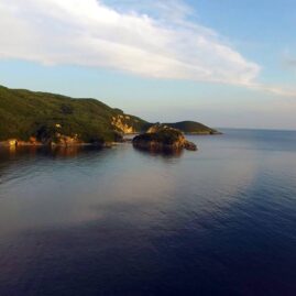 Approaching Limni Beach Paleokastritsa