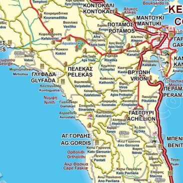 Central Corfu map