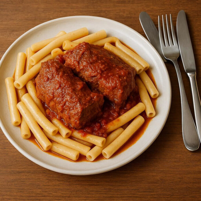 Pastitsada with Veil