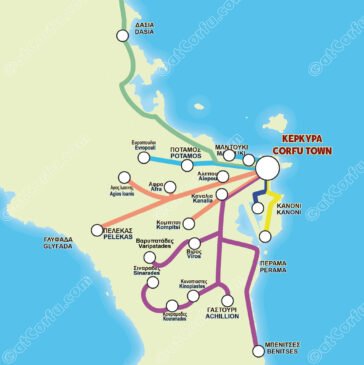 Corfu Blue Bus Routes