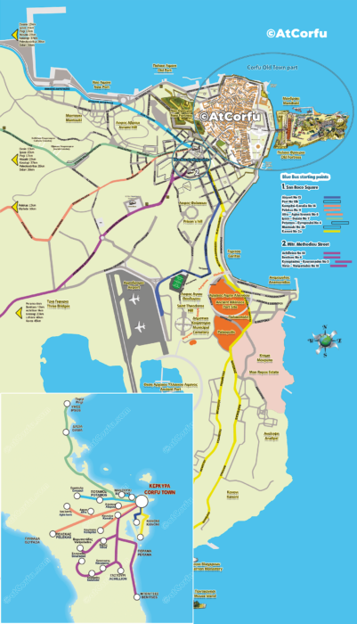 Corfu Blue Bus Map – Routes and Connections