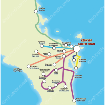 Corfu Blue Bus Map – Routes and Connections