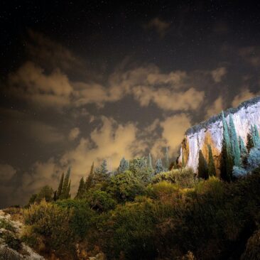 Corfu night landscape