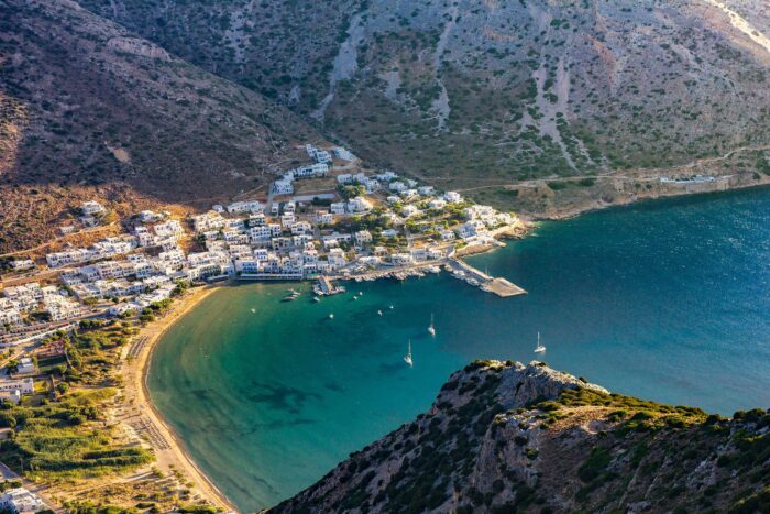 A port on a Greek island