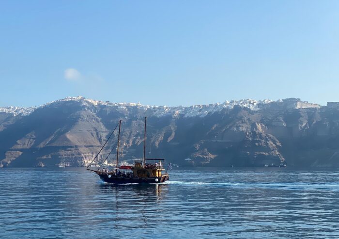 A Boat at Santorini