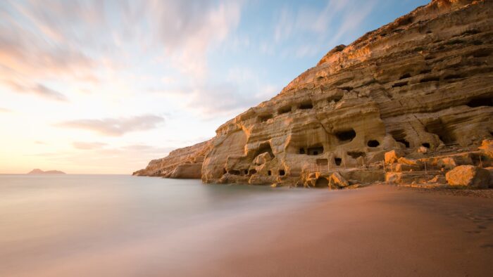 Matala beach in Heraclion