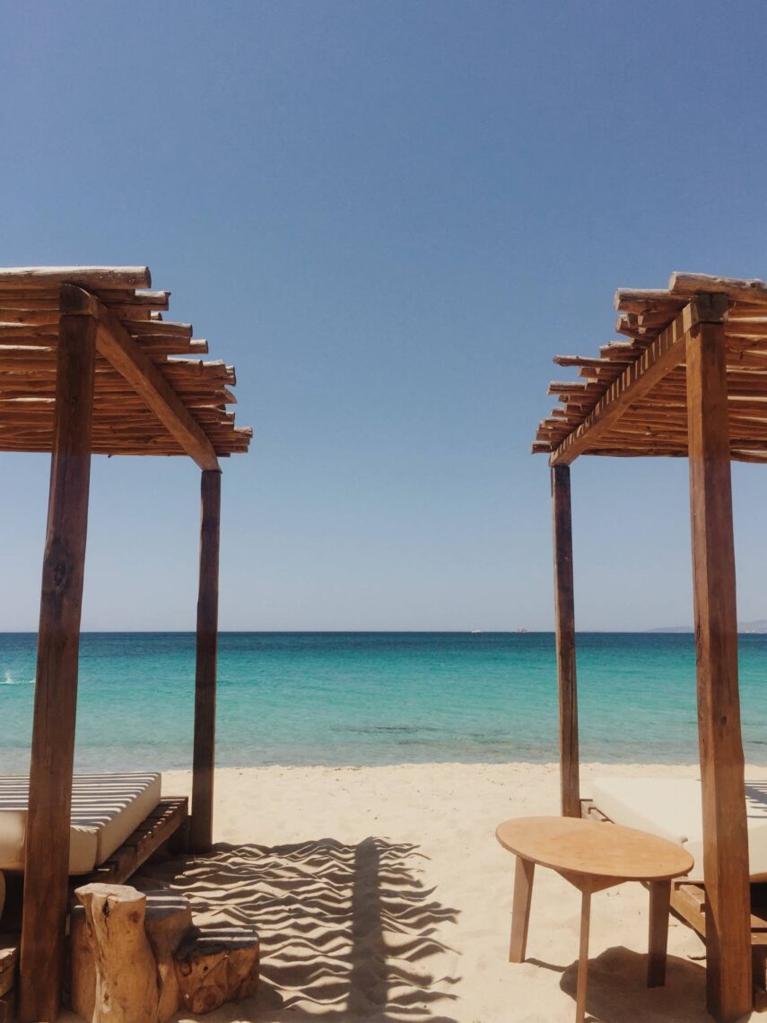 Plaka beach in Naxos