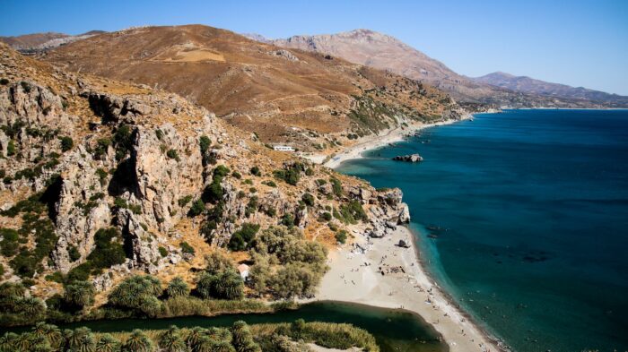 Preveli beach in Rethymno