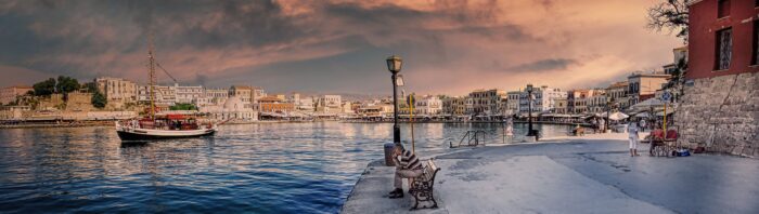 Port in Chania Crete