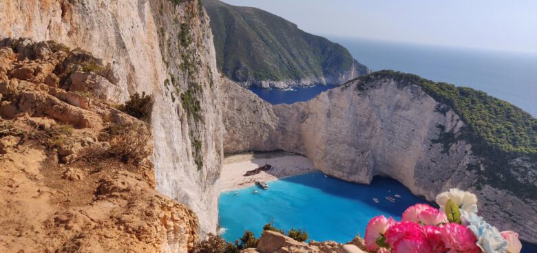 Navagio beach in Zakynthos