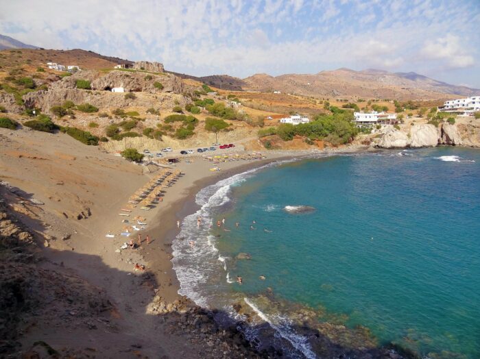 Agios Pavlos beach in Rethymnon Crete