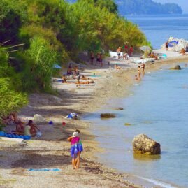 Benitses Beach next to Laopetra