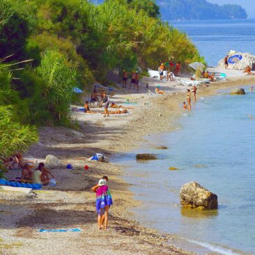 Benitses Beach next to Laopetra