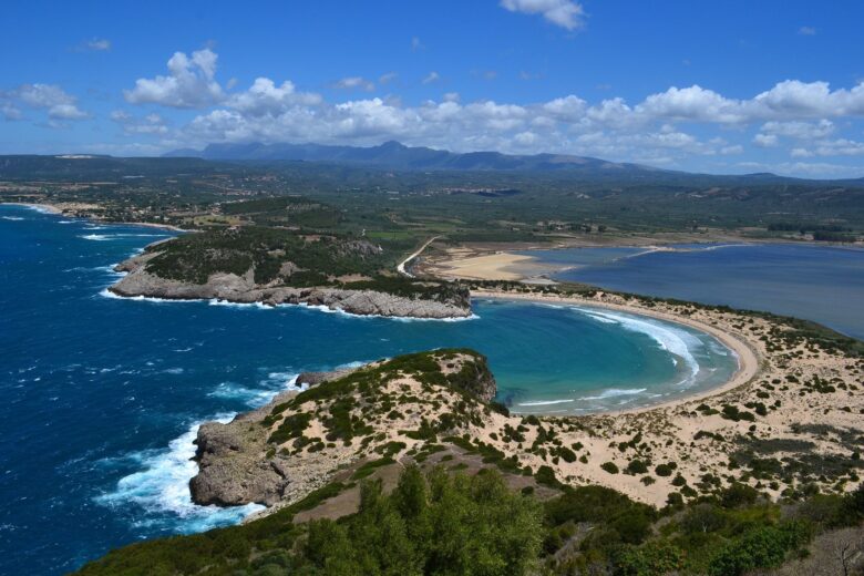 Voidokilia beach in Pylos Messinia
