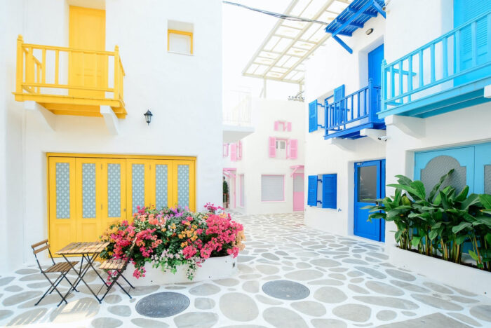 A Courtyard in Greece